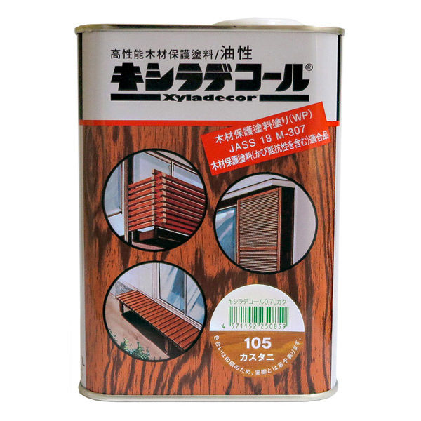 正規品 カンペハピオ 水性木部保護塗料 カスタニ 1.6L 6缶セット 通販