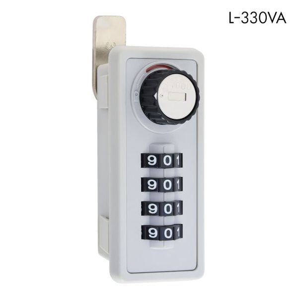 ジョー・プリンス竹下 L-330VAW-KD ■4桁式コンビネーションロック（縦型） 違い 木製用 1063308621 1セット（5個）（直送品） - アスクルのサムネイル