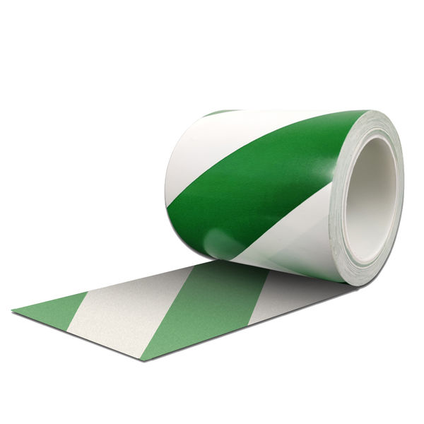 アスクル】セーフラン安全用品 厚手PVCラインテープ 幅100mmx 22m 厚0.2mm 緑/白 J2353-G/W 1巻（直送品） 通販  ASKUL（公式）