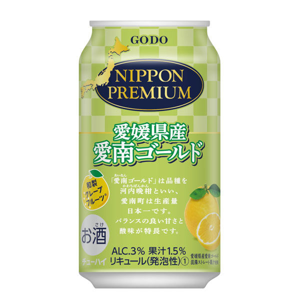 合同酒精 NIPPON PREMIUM 愛媛県産愛南ゴールドのチューハイ 350ml×24