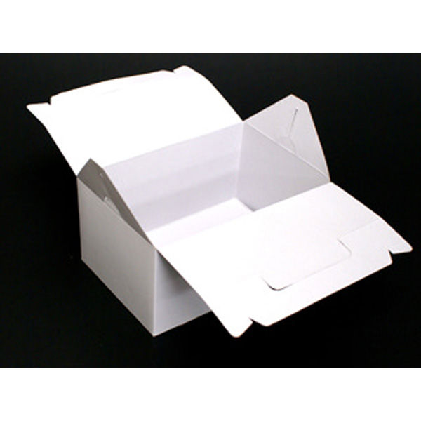 ヤマニパッケージ ケーキ箱 DE-17 ショートホワイト #6 300枚(50枚×6
