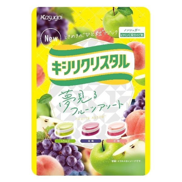 春日井製菓 キシリクリスタル フルーツのど飴 4901326130555 67ｇ×12個 
