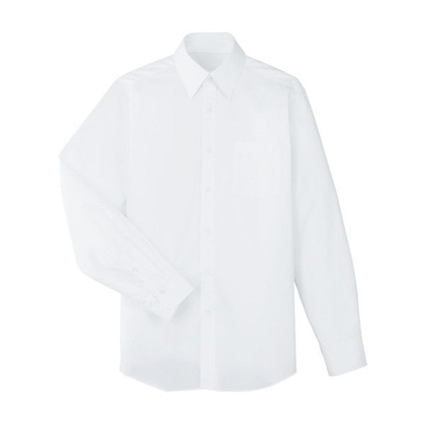 メンズシャツ L 白 独特の上品 MSH-023-A9 旧サンペックスイスト 1着 国際ブランド サーヴォ 直送品