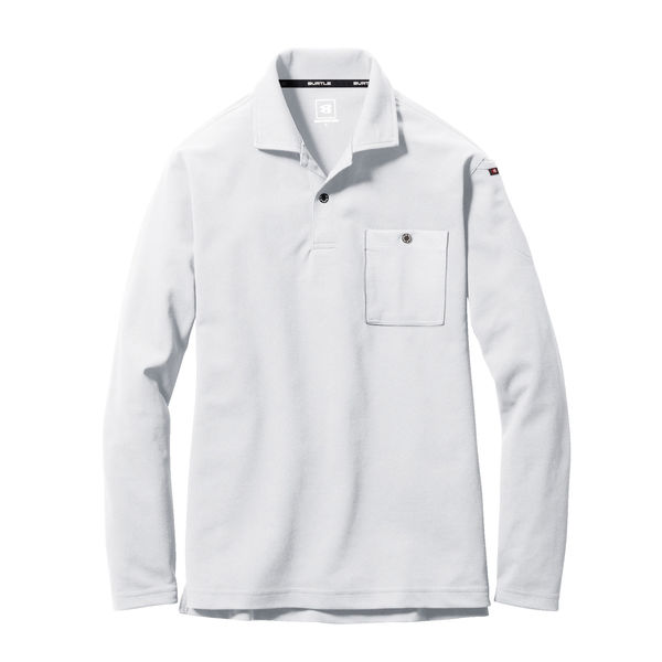 バートル 満点の 長袖ポロシャツ ホワイト 品質は非常に良い 665-29-3L 3L 直送品