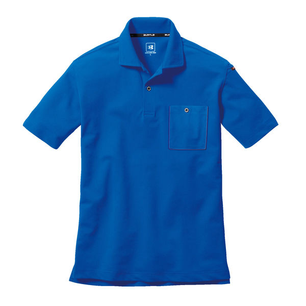 バートル 柔らかい 半袖ポロシャツ サーフブルー 全国宅配無料 L 667-47-L 直送品