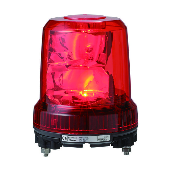 パトライト（PATLITE） パトライト 強耐振型LED回転灯 RLR-M2-R 1台 835-8312（直送品）