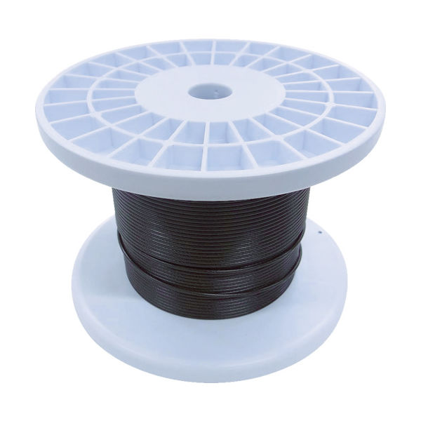 ワイヤ ニッサチェイン 透明コーティングワイヤロープ 2．0mm×100m （TSY20VCLR）【（株）ニッサチェイン】：ペイントアンド