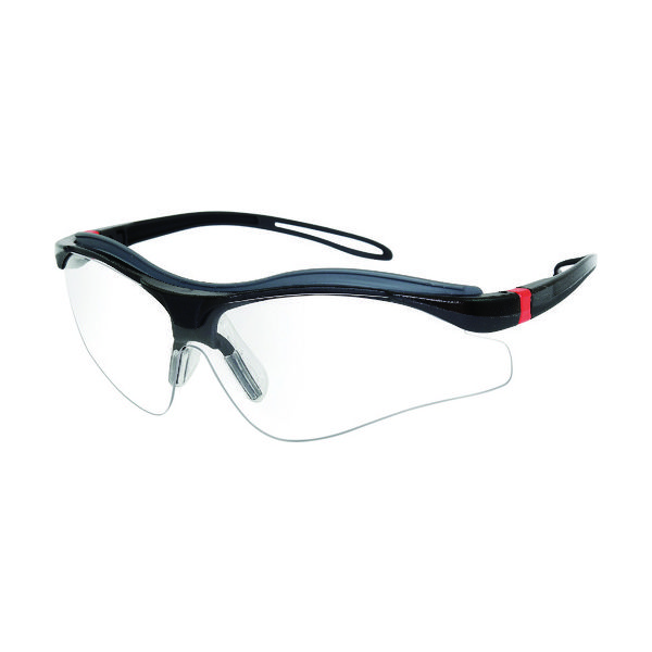 【アスクル】 OTOS 一眼型保護メガネ（スポーツタイプ）クリアレンズ フレーム黒色 B-811ASF 1個 834-5495（直送品） 通販