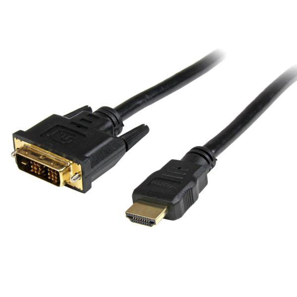 Startech.com 2m HDMI-DVI-D変換ケーブル HDMI(19ピン)-DV HDDVIMM2M 1個