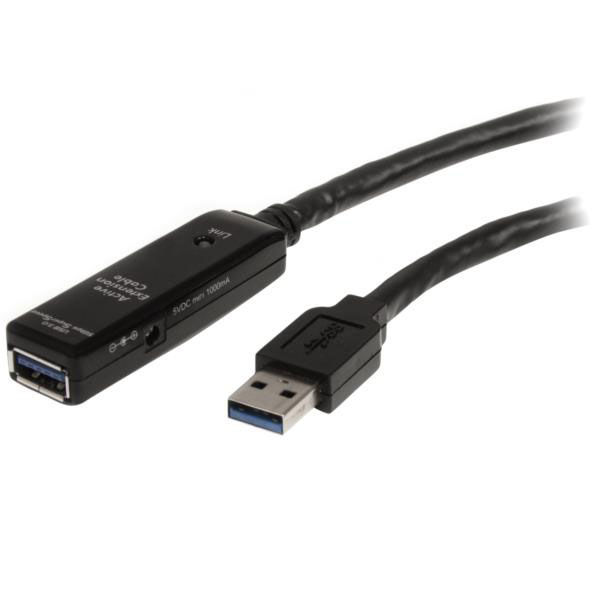 StarTech.com USB3.0 アクティブリピータケーブル 10m オス/メス USB3AAEXT10M 1個