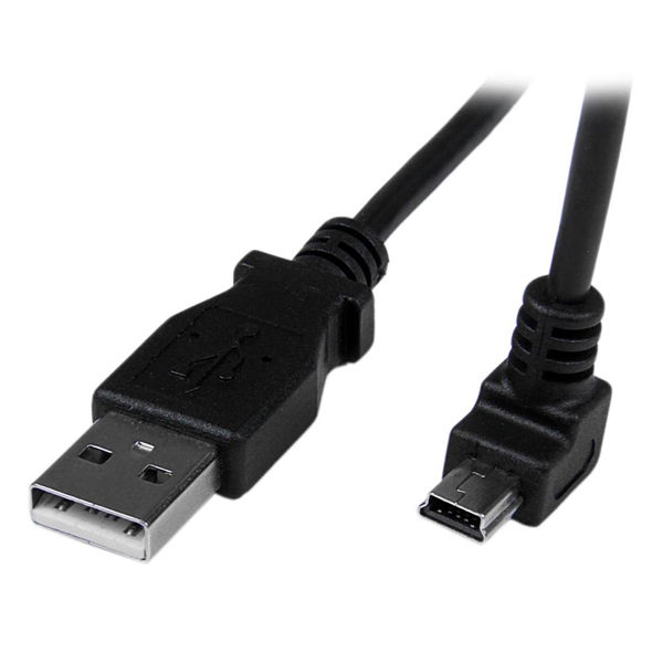 商店 オーディオファン USB変換コネクタ USB2.0 L字型 miniB オス microB メス 変換 アダプター L型CD 各1 