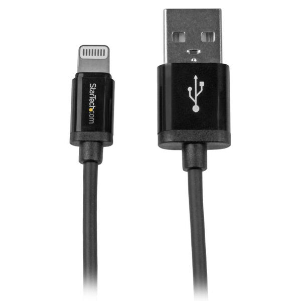 StarTech.com 15cm Apple Lightning-USBケーブル USBLT15CMB（直送品）