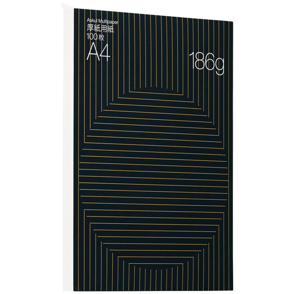 アスクル インクジェット&レーザー対応 厚紙用紙 A4  1冊（100枚入） オリジナル