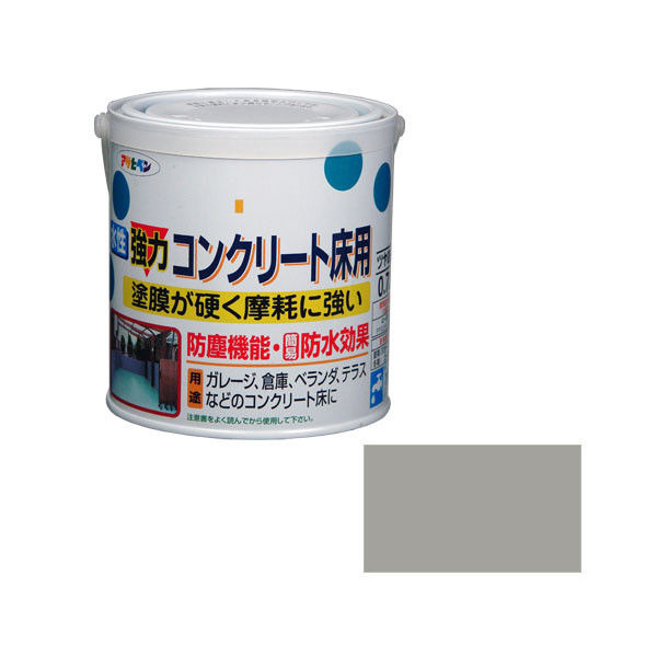 アサヒペン 水性コンクリート床用 0.7L ライトグレー 901042（直送品） - アスクル