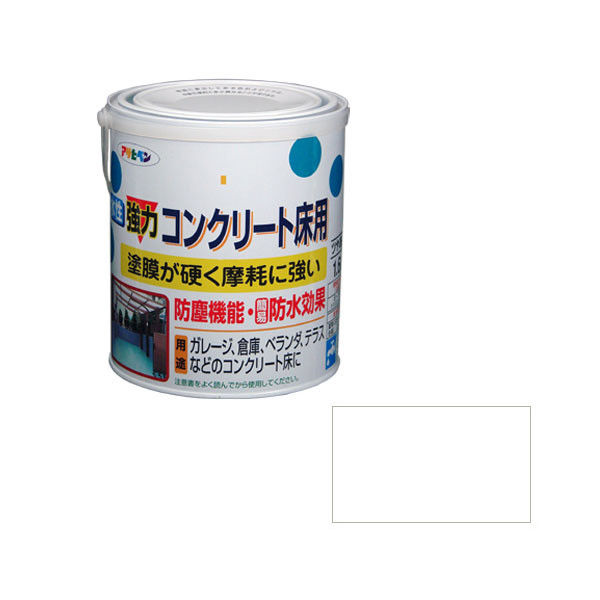 アサヒペン AP 水性ｺﾝｸﾘｰﾄ床用 1.6L ﾎﾜｲﾄ - 塗装用品