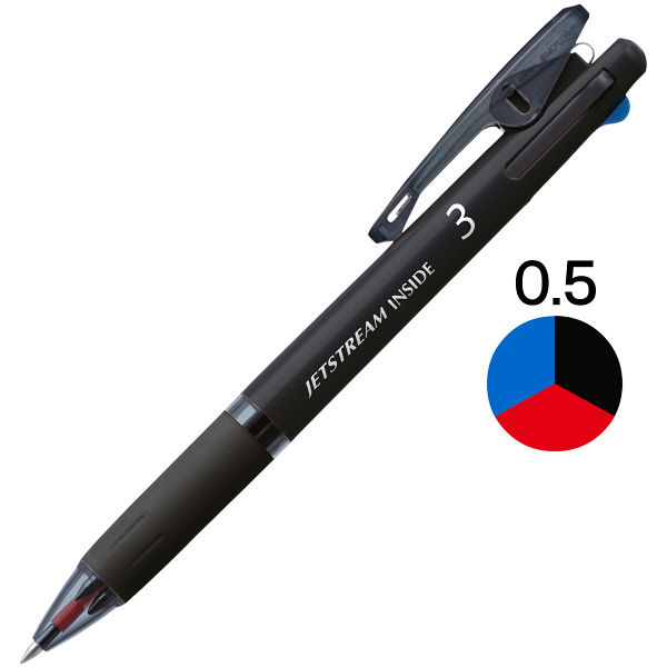 アスクル】 ジェットストリーム インサイド 3色ボールペン 0.5mm 黒軸 アスクル限定 10本 H.SXE34050524 三菱鉛筆uni  オリジナル 通販 - ASKUL（公式）