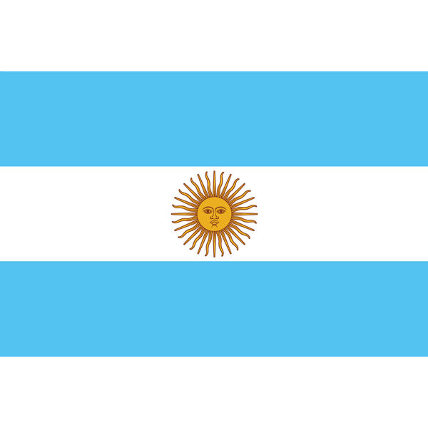 東京製旗 アルゼンチン国旗（卓上旗16×24ｃm) 406107 1枚 （直送品）
