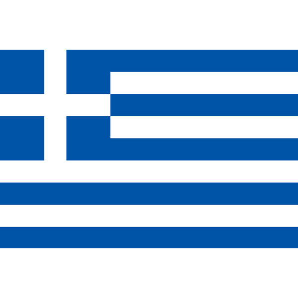 東京製旗 ギリシャ国旗（卓上旗16×24ｃm) 406225 1枚 （直送品）