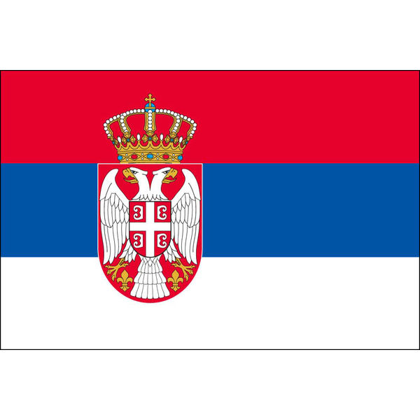 東京製旗 セルビア国旗（卓上旗16×24ｃm) 406367 1枚 （直送品）