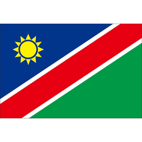 東京製旗 ナミビア国旗（卓上旗16×24ｃm) 406503 1枚（直送品） - アスクル