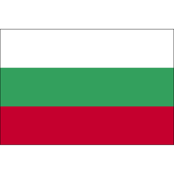 東京製旗 ブルガリア国旗（卓上旗16×24ｃm) 406648 1枚 （直送品）