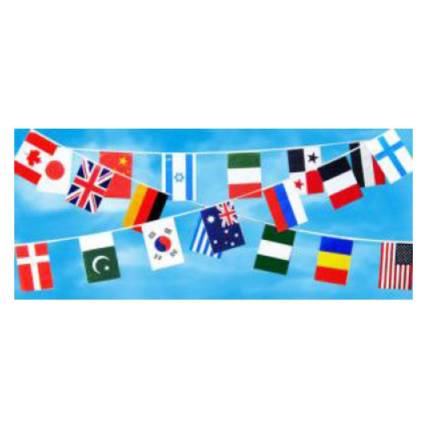 アスクル】東京製旗 連続万国旗・20ヵ国・ポリエチレン製（28×35ｃｍ） 49622 1セット 通販 ASKUL（公式）