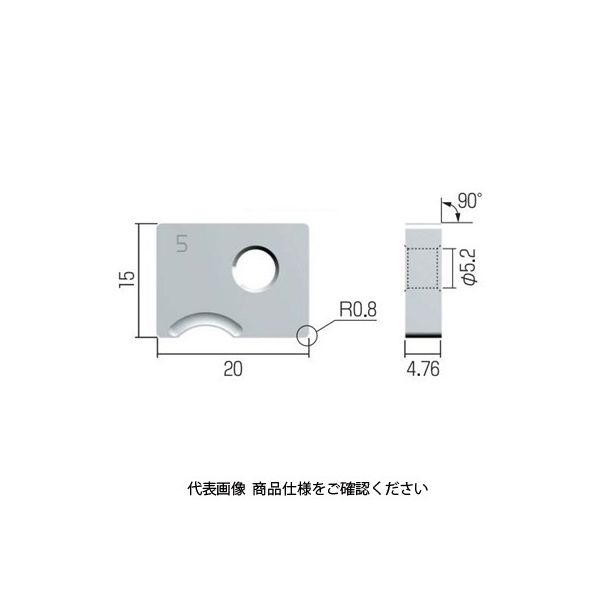 富士元工業 R面取り用チップ N43GXR-0.5R NK2020（12個入） 通販