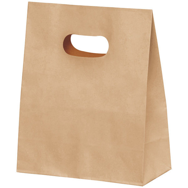 アスクル】パックタケヤマ手提げ紙袋 イーグリップ 茶無地 S 1袋（50枚入） 通販 ASKUL（公式）