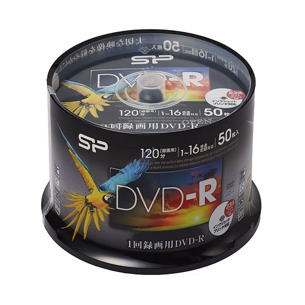 アスクル】 シリコンパワー 録画用DVD-R 4.7GB 50枚スピンドル 10パック SPDR120PWC50S×10（直送品） 通販 -  ASKUL（公式）