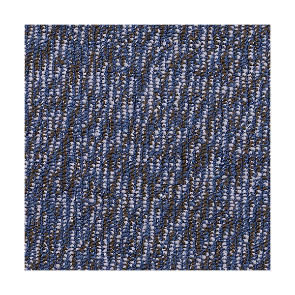 ＜LOHACO＞ プレーベル ラグ ライン ブルー 190×190cm 2140-119-05 1枚 （直送品）