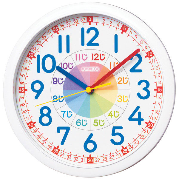 SEIKO（セイコー）知育時計 掛け時計 [スイープ] 直径254mm KX617W 1個