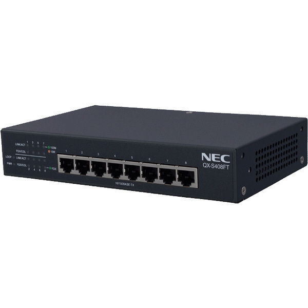 アスクル】NEC ＱＸーＳ４０８ＦＴ １００Ｍｘ８ｐ レイヤ２ノンインテリジェントスイッチ B02014-00431 1台（直送品） 通販  ASKUL（公式）