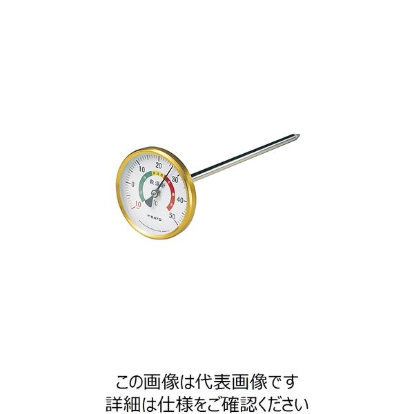 佐藤 バイメタル式表面温度計 サｰモペッタｰ 0〜200 2340-20 度