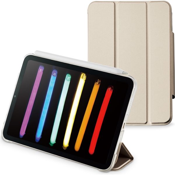 アスクル】iPad mini6 ケース カバー 第6世代 2021年 レザー 手帳 