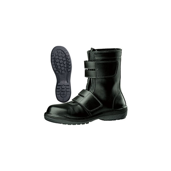 ミドリ安全 JIS規格 安全靴 長編上 ブーツ RT735 25.5cm ブラック 1足 1830000010（直送品）