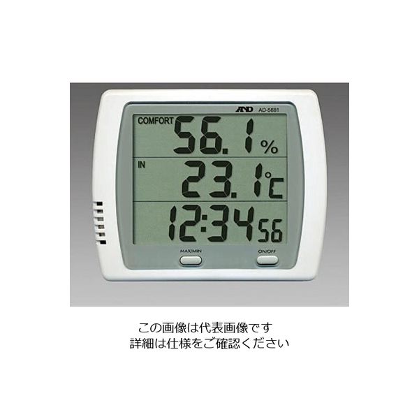 エスコ（esco） 112x90x37mm デジタル温度・湿度計 1セット（2個） EA728EB-20A（直送品） - アスクル