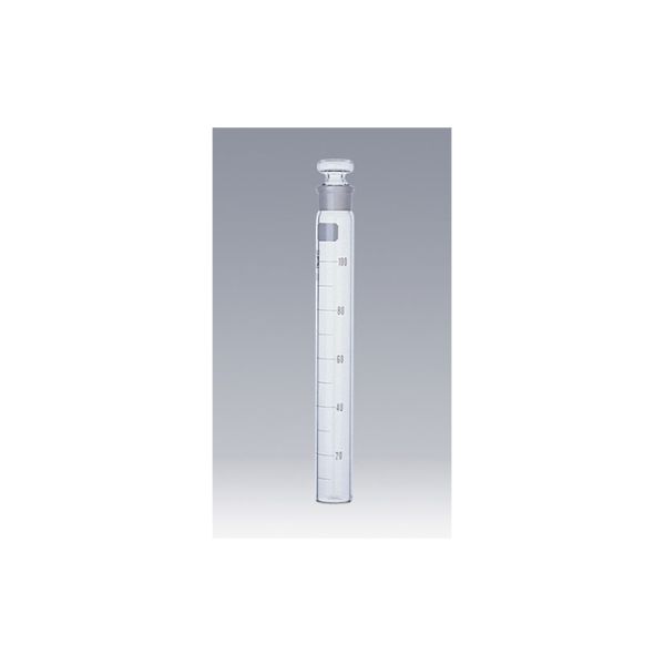 柴田科学 共通摺合共栓比色管 平栓付 100mL 008480-100A 1箱（10個） 61-4408-13（直送品）