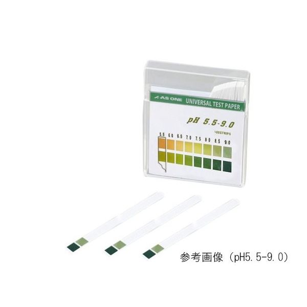 アズワン pH試験紙 スティック pH5.5-9.0 1箱（100枚） 1-1267-05
