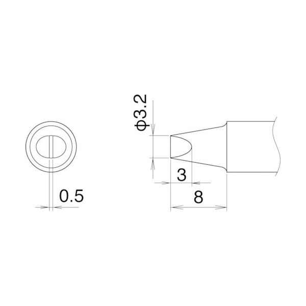 アスクル】白光（HAKKO） 白光 こて先 3.2D型 T22-D32 1個 400-4183（直送品） 通販 ASKUL（公式）
