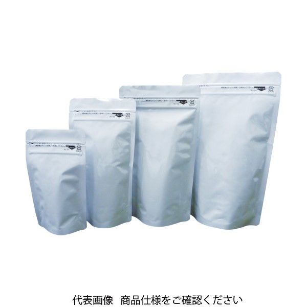 生産日本社（セイニチ） セイニチ 「ラミジップ」 アルミタイプ 白 200×140+41 （50枚入） AL-14W 1袋（50枚）  381-3274（直送品）