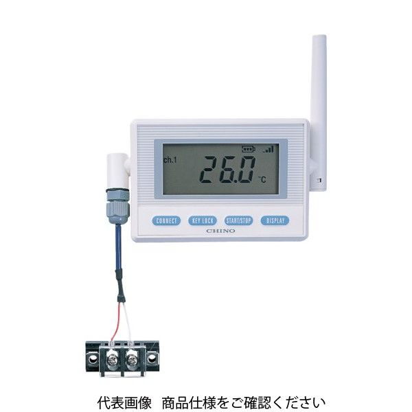 チノー（CHINO） CHINO 監視機能付無線ロガー 送信器 温度センサ熱電対 AC電源 T熱電対 MD8103-T00 449-4997（直送品）