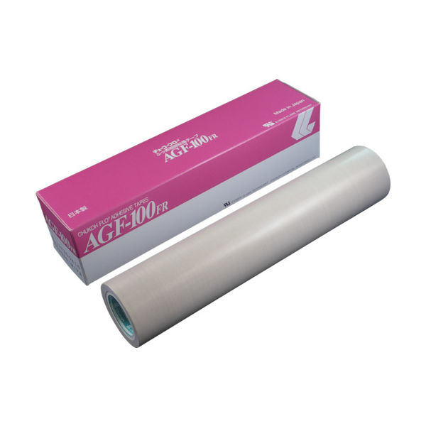 【アスクル】 チューコーフロー フッ素樹脂（テフロンPTFE製）粘着テープ AGF100FR 0.13t×300w×10m 449-4105