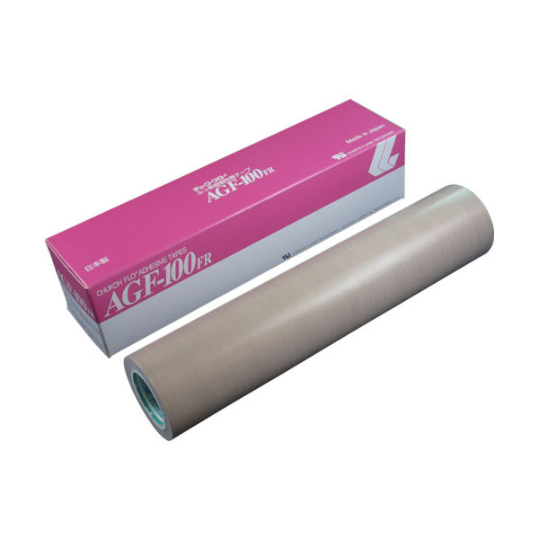 チューコーフロー フッ素樹脂（テフロンPTFE製）粘着テープ AGF100FR 0.18t×300w×10m 449-4326（直送品） - アスクル