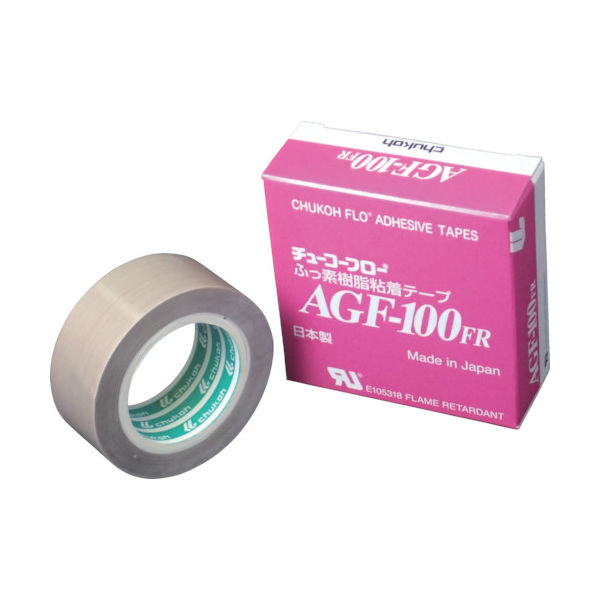 チューコーフロー フッ素樹脂（テフロンPTFE製）粘着テープ AGF100FR 0.15t×30w×10m 449-4202（直送品） - アスクル