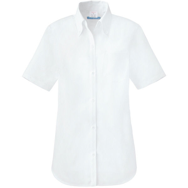 KAZEN カゼン 2021セール レディスシャツ半袖 ホワイト 622-10 3L 直送品 1着 日本メーカー新品
