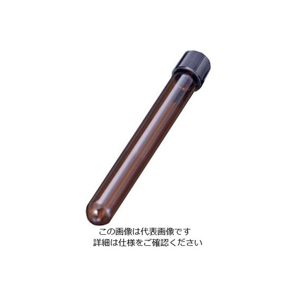 マルエム ねじ口試験管 φ16.5×105×φ10.0mm 12mL（褐色） NR-10 1箱（100本） 6-297-13（直送品）