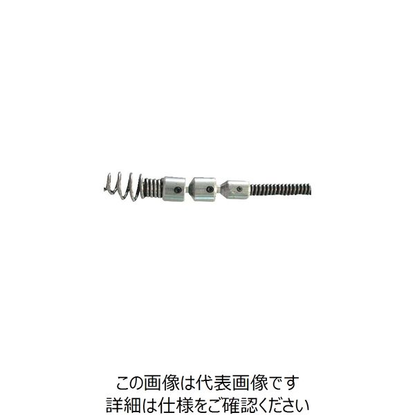 カンツール 排水管掃除機用交換ケーブル シングル・ワイヤー6mmX5m SW0605 1本 404-6064（直送品）