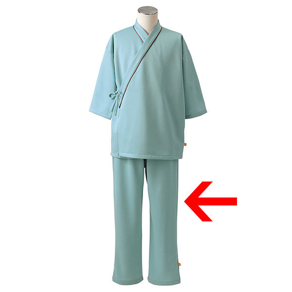 アスクル】 住商モンブラン 検診衣（パンツ） 検査着 患者衣 男女兼用 グリーン L 79-515（直送品） 通販 - ASKUL（公式）