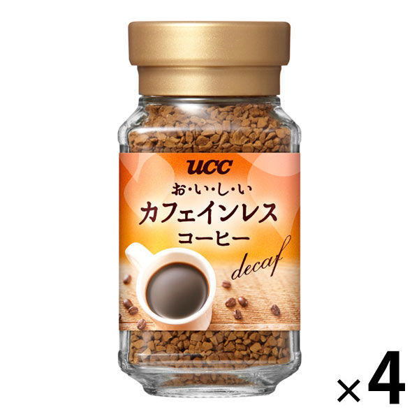 アスクル】UCC上島珈琲 おいしいカフェインレスコーヒー 瓶 1セット