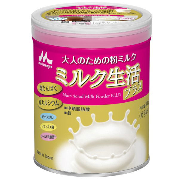 森永乳業 ミルク生活プラス 300g 1缶 大人のための粉ミルク カルシウム
